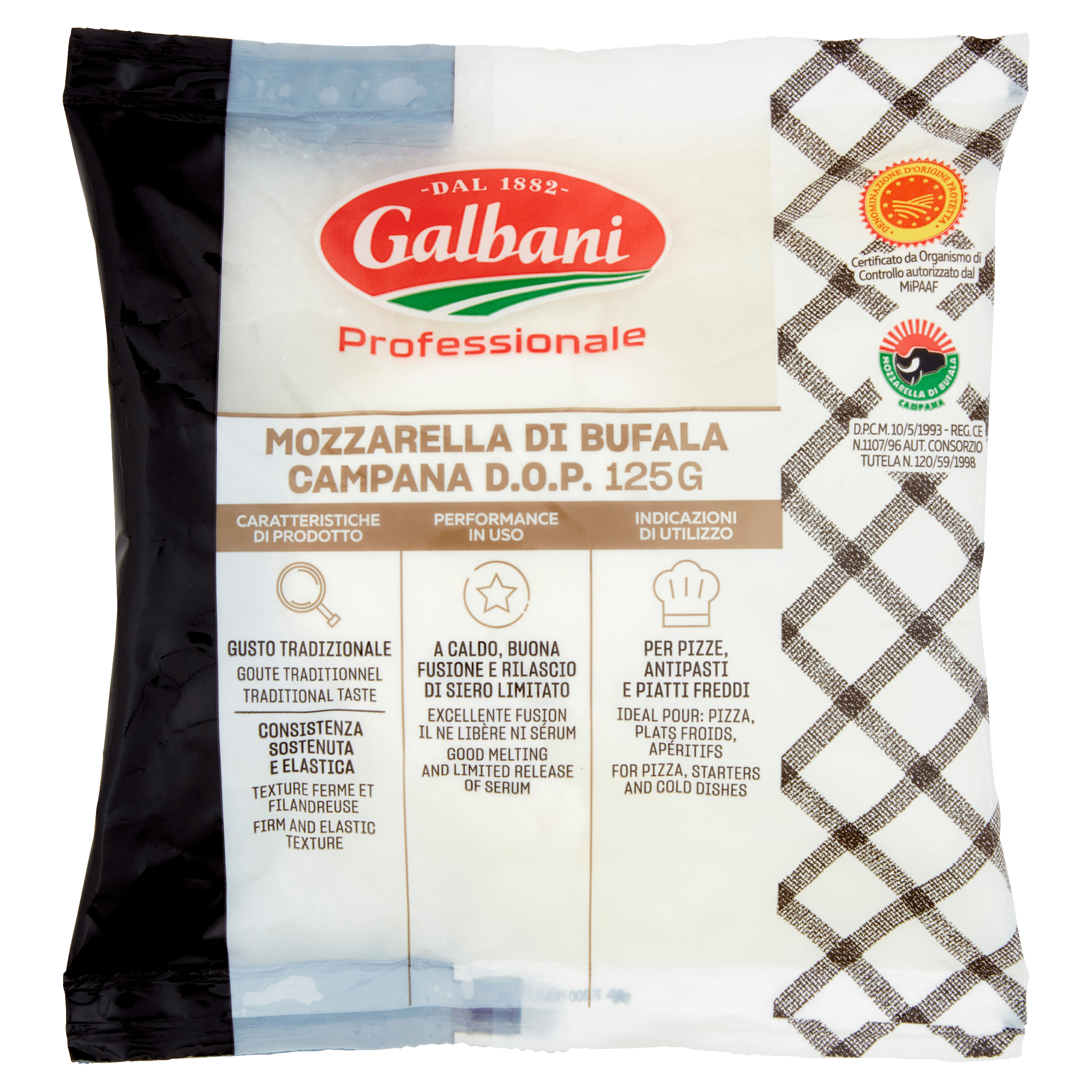 Galbani Professionale Mozzarella di Bufala Campana D.O.P. 125 g